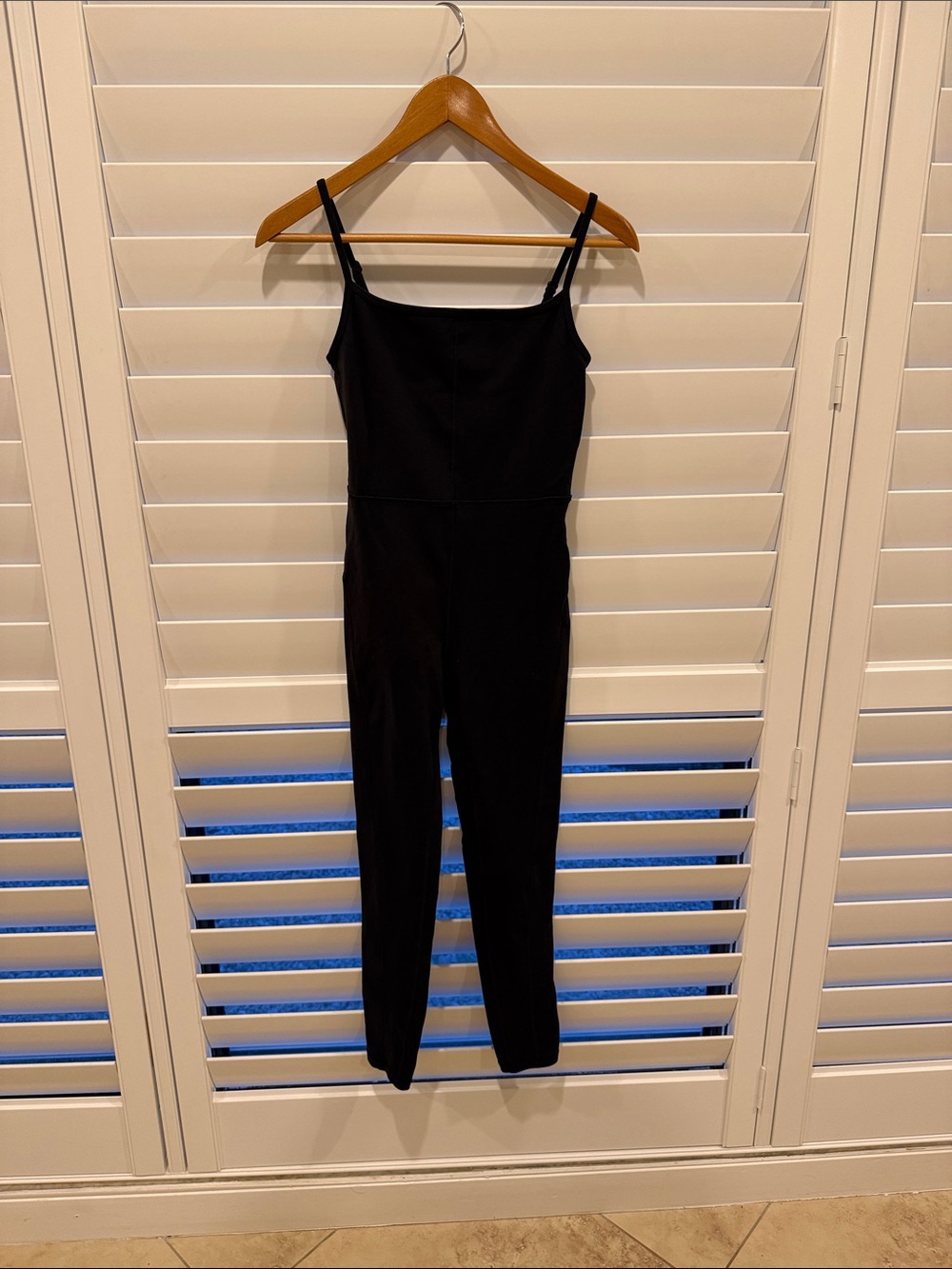 Wilfred Black Slim Spaghetti-Strap Jumpsuit